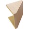 Ekena Millwork 10"W x 10"D x 10"H Wide Concord Rough Cedar Woodgrain TimberThane Corbel, Primed Tan CORUR10X10X10CONRCPR - alternate 4